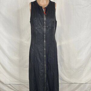 Diesel Women’s Sleeveless Denim Maxi Dress – Black – Size M